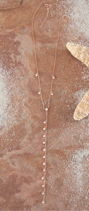 Sterling Silver Plated Cubic Zirconia 16’ Chain Necklace