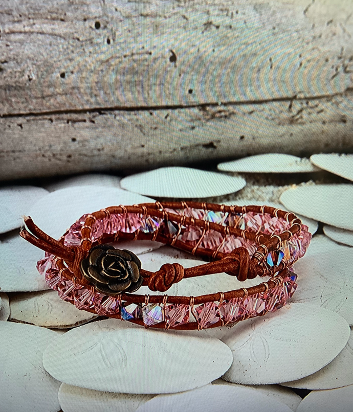 Handmade Swarovski Wrap Bracelet